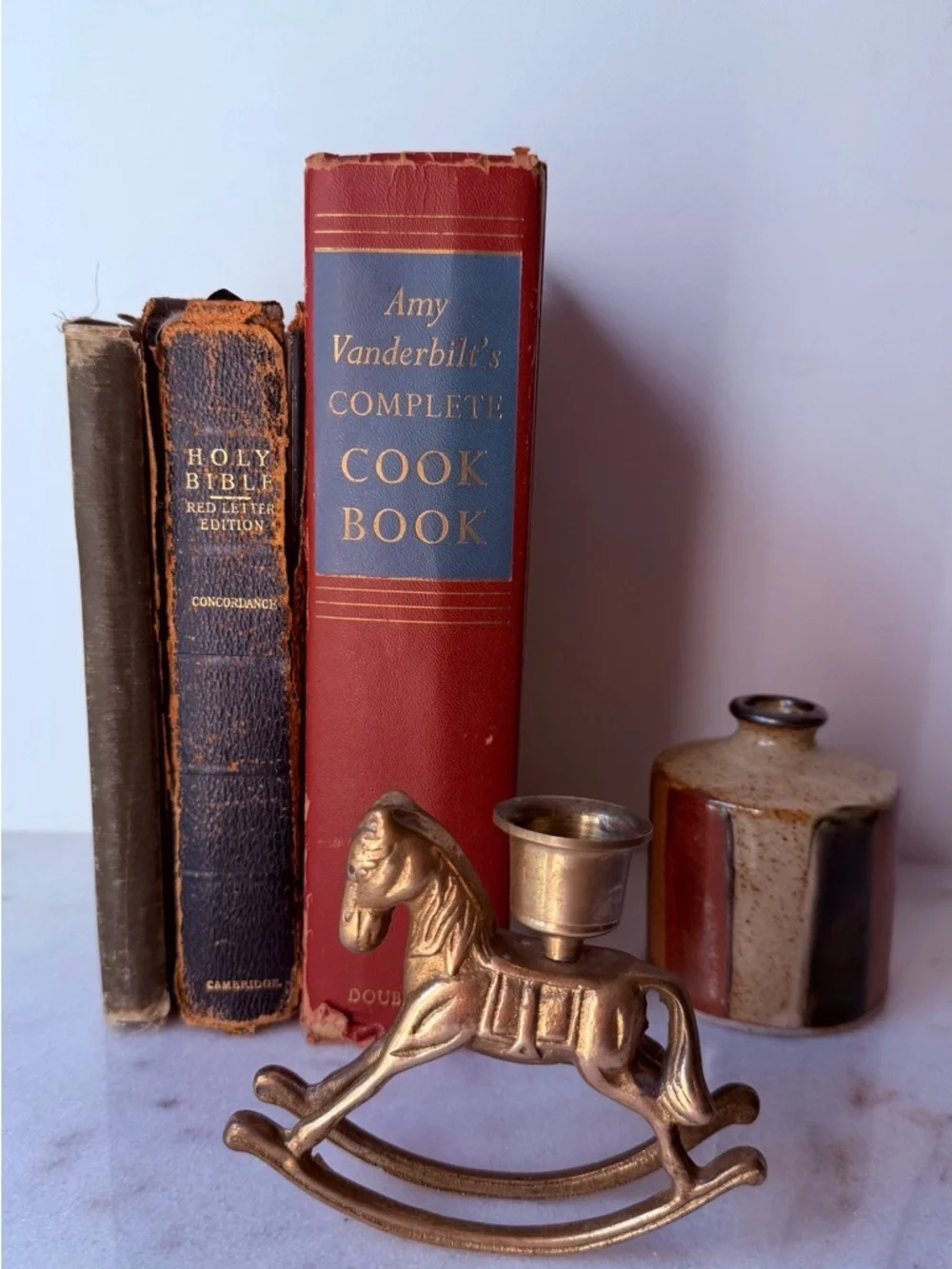 Brass Rocking Horse Candle Holder - Vintage Style